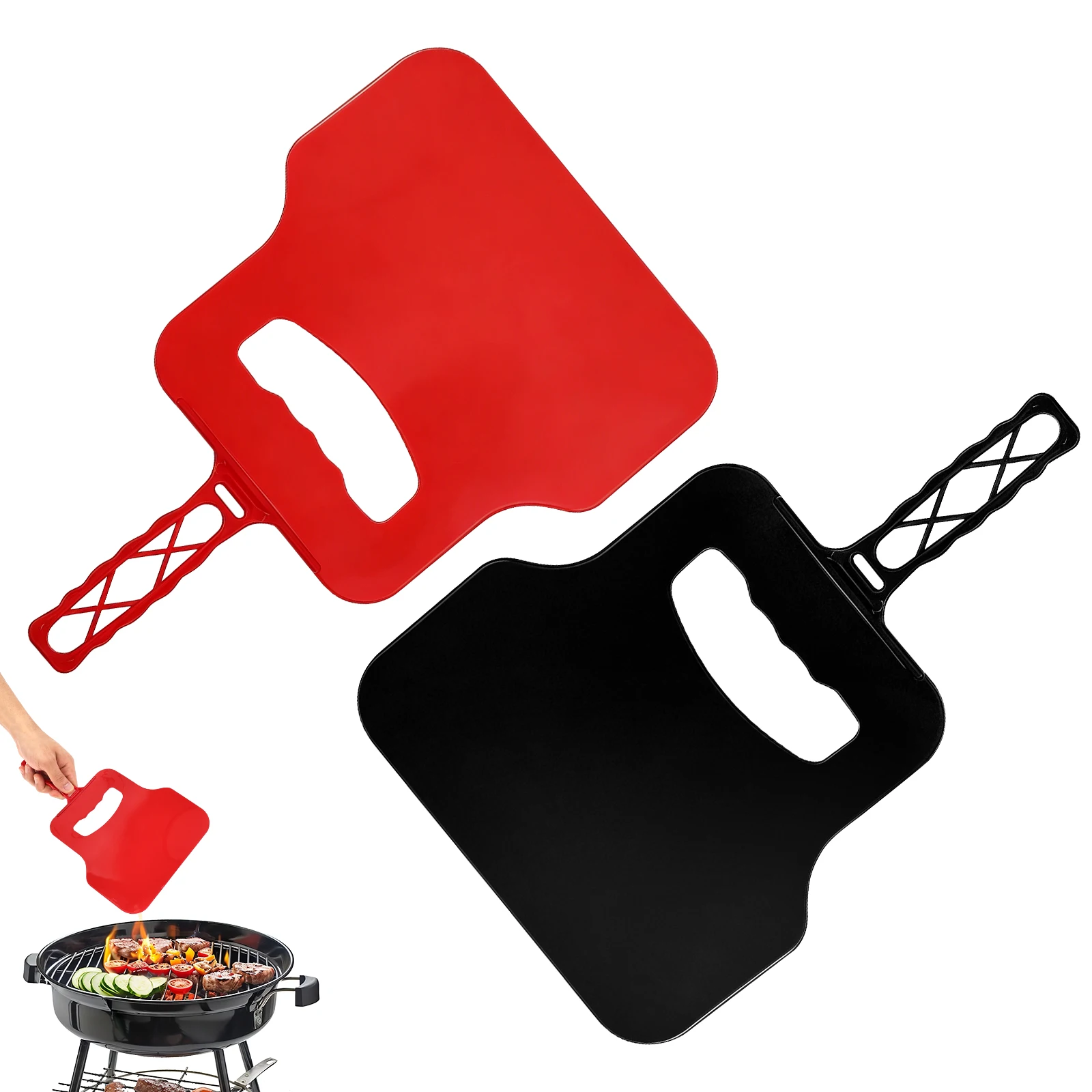 Camping Cooking Portable - Ventilador Manual de Plástico para Acender