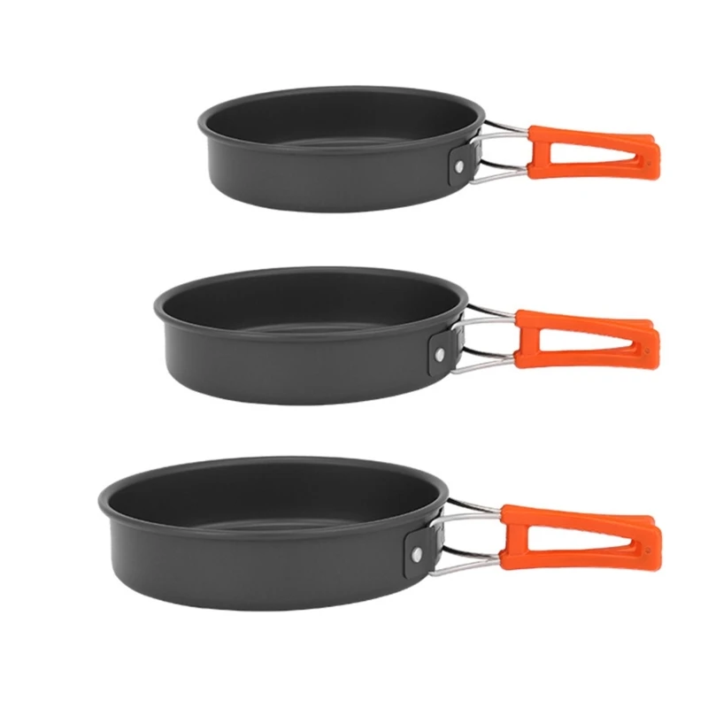 Camping Cooking Rack - Frigideira portátil com saco armazenamento, frigideiras