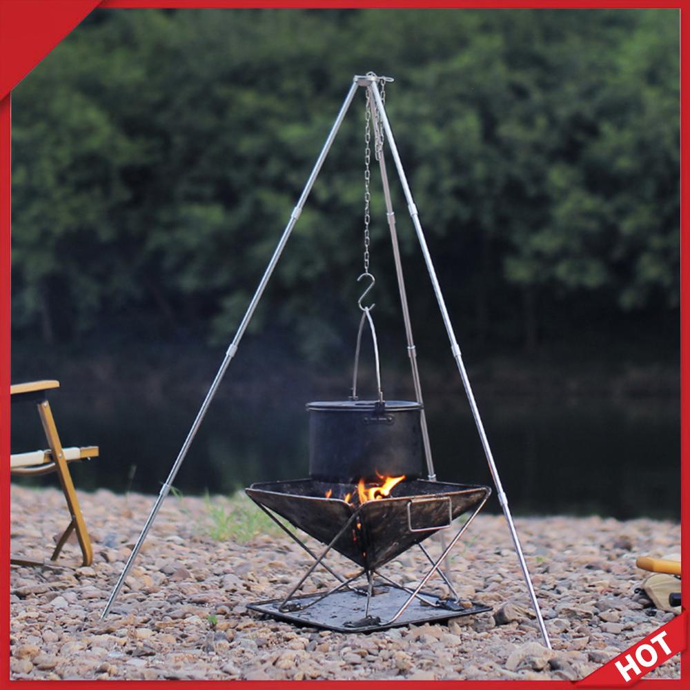 Camping Cooking Pot Tripod - Tripé Portátil para Cozinha ao Ar
