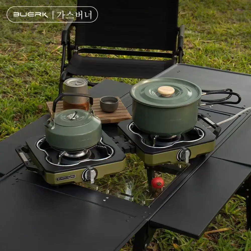 Camping Double Cooking Stove - BUERK Fogão de acampamento Queimador duplo