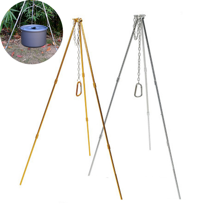 Camping Cooking Pot Tripod - Tripé para acampamento ao ar livre,