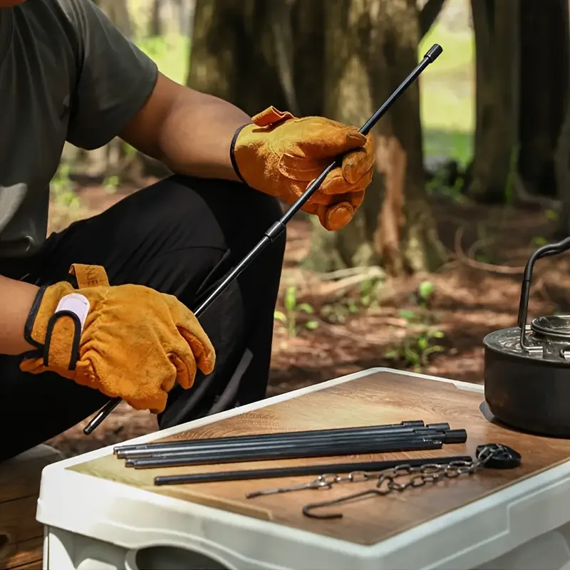 Camping Cooking Rack - Suporte Tripé Grande para Fogueira ao