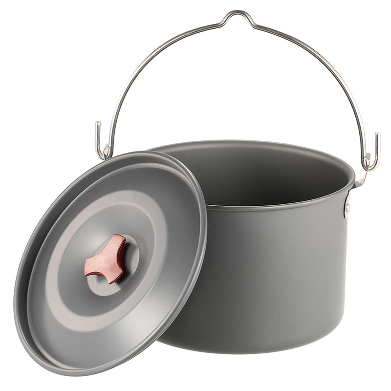 Camping Cooking Pot Tripod - Panelas Suspensas para Camping de 4L,