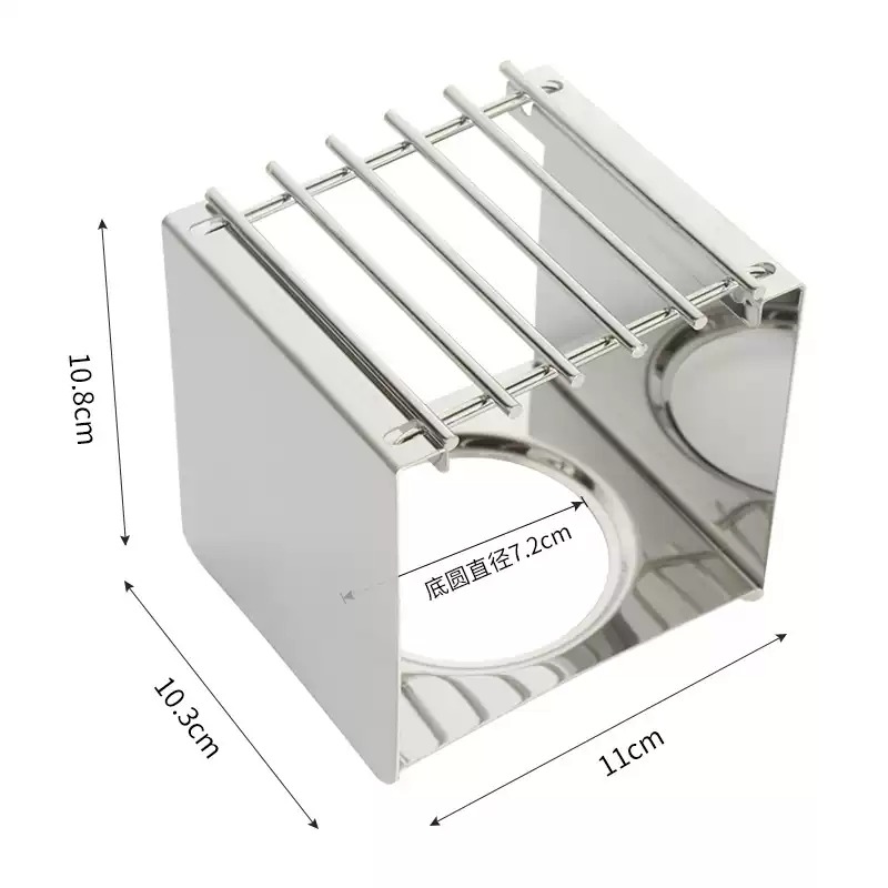 Camping Cooking Appliances - Suporte Quadrado de Aço Inoxidável para