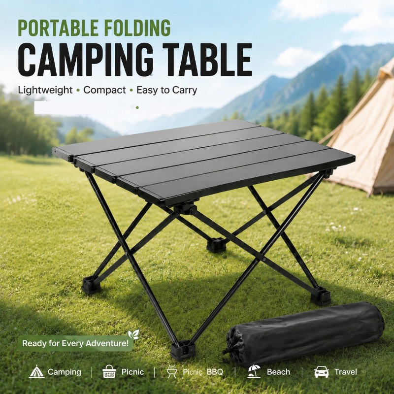 Camping Cooking Rack - Mesa de camping dobrável portátil e