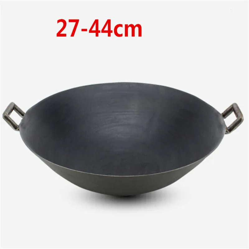 Camping Cooking Without Gas - Panela wok de ferro fundido com