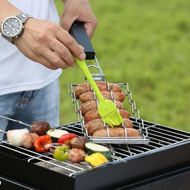 Camping Cooking Easy - Grelha portátil para churrasco, acampamento, compacto,