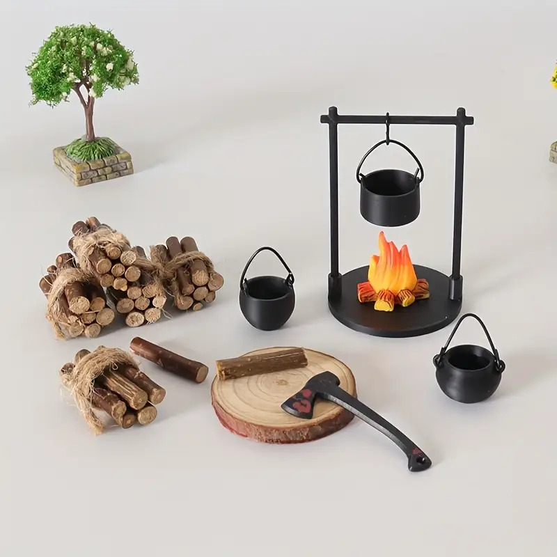 Camping Cooking Appliances - Mini fogueira pendurado fogão pote casa