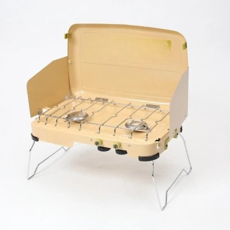 Camping Double Cooking Stove - Fogão cassete portátil à prova de