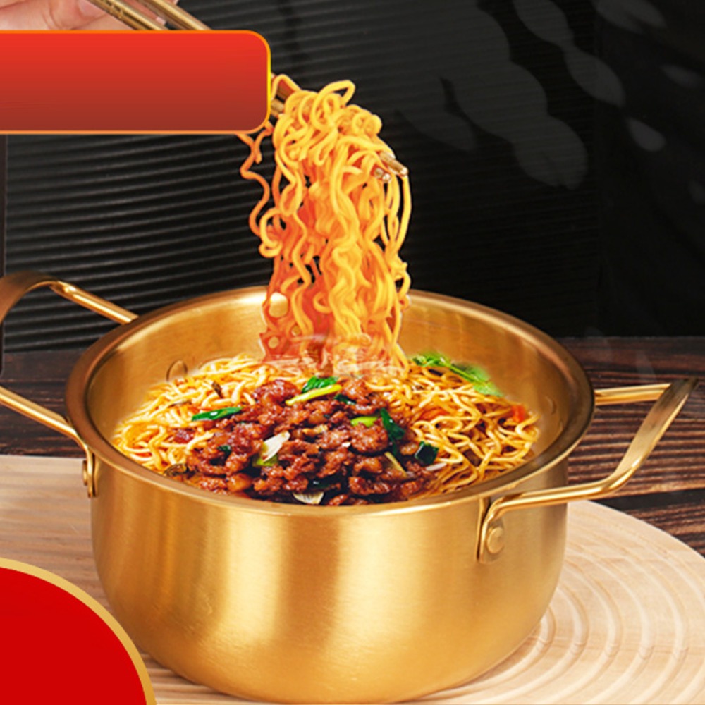 Camping Cooking Without Gas - Panela de Ramen Coreana em Aço