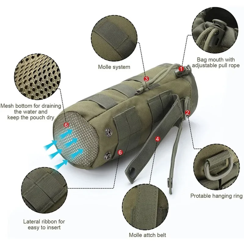 Molle tático garrafa de água s - Camping Cooking Tin avaliação e preço