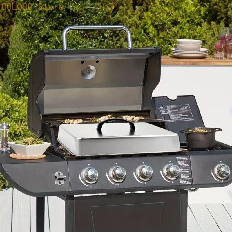 Tampa quadrada para alimentos  - Camping Cooking Flat Top avaliação e preço