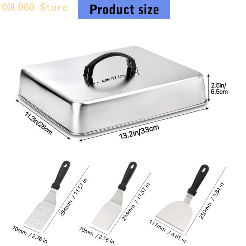 Tampa quadrada para alimentos  - Camping Cooking Flat Top avaliação e preço