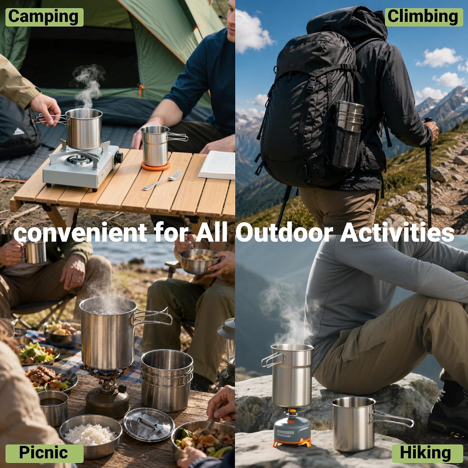 Canecas Dobráveis para Camping - Camping Cooking Appliances avaliação e preço