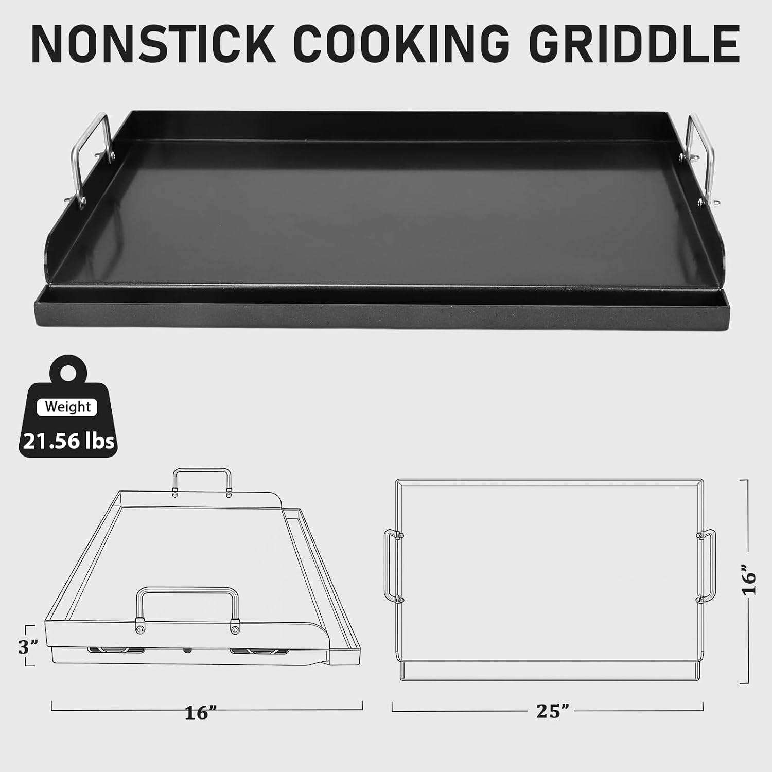 Chapa de Grelhar Antiaderente  - Camping Cooking Flat Top avaliação e preço