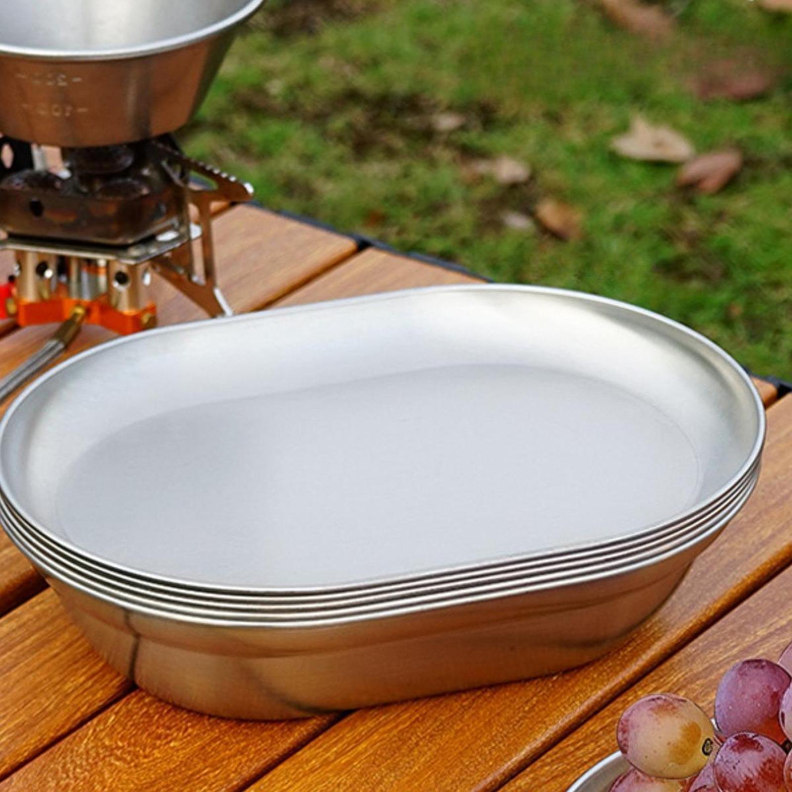 Prato de Camping em Aço Inoxid - Camping Cooking Easy avaliação e preço