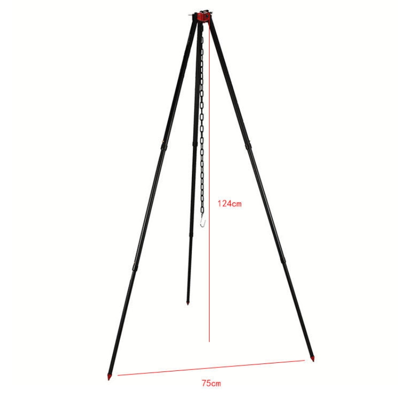 Tripé grande para fogueira, po - Camping Cooking Pot Tripod avaliação e preço