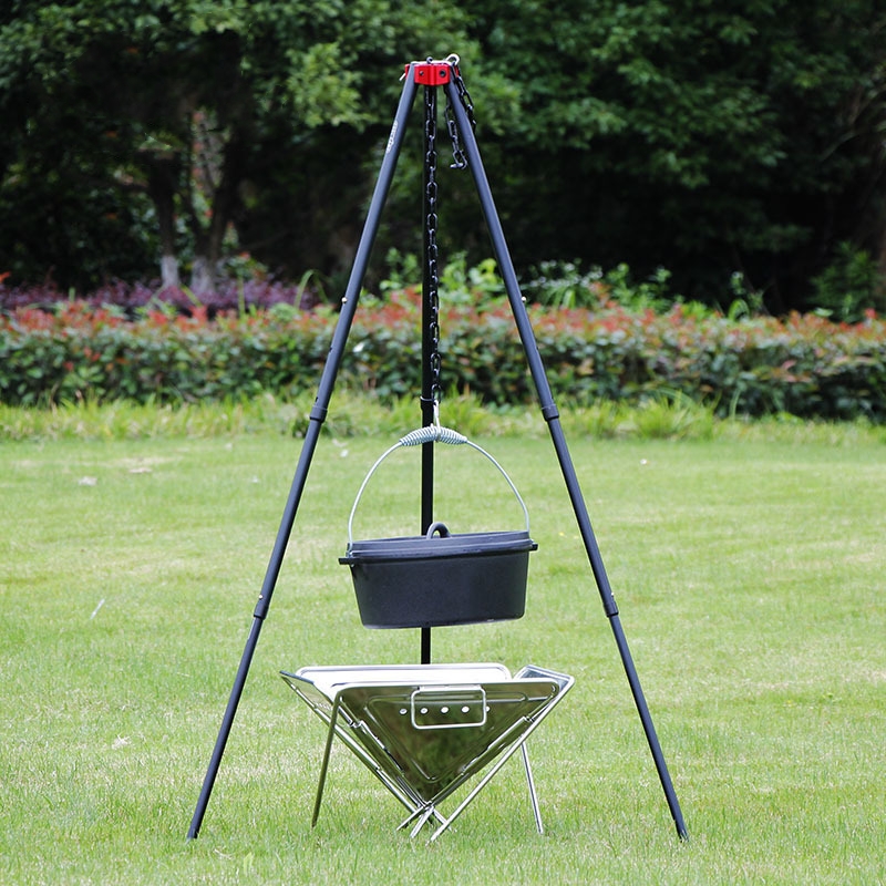 Tripé grande para fogueira, po - Camping Cooking Pot Tripod avaliação e preço