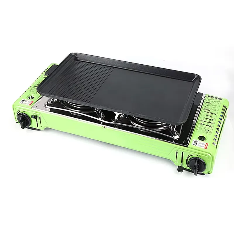 Fogão Portátil para Acampament - Camping Double Cooking Stove avaliação e preço