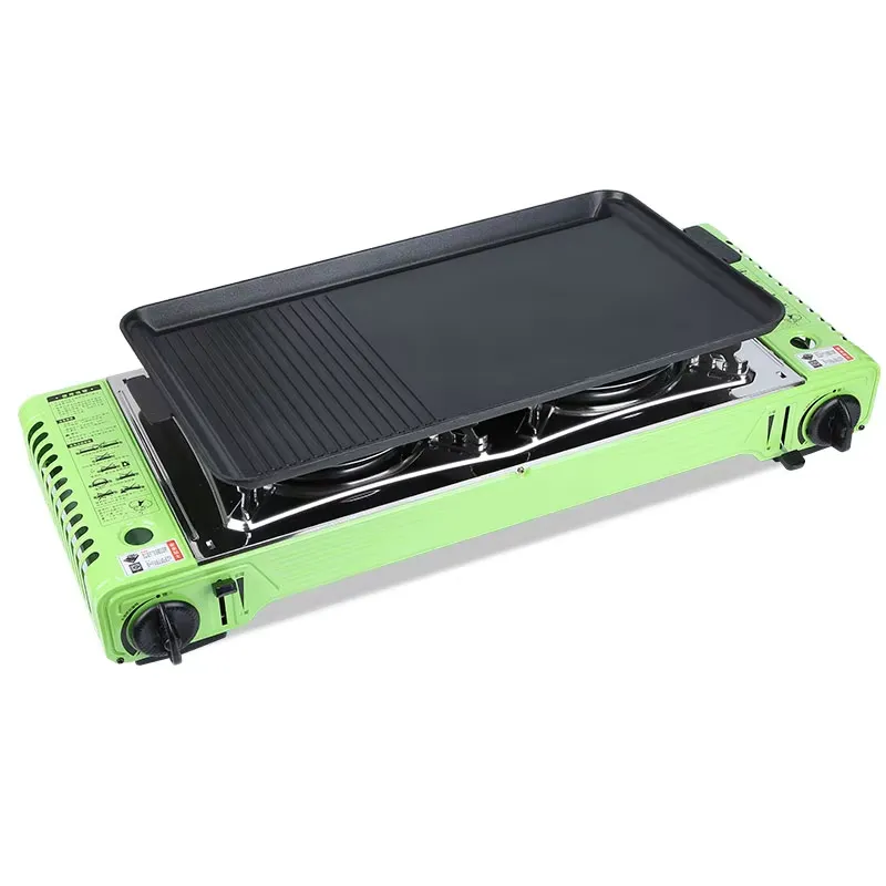 Fogão Portátil para Acampament - Camping Double Cooking Stove avaliação e preço