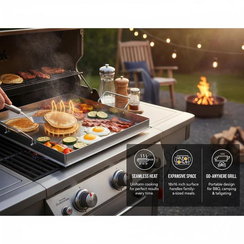 Chapa de Grelhar Universal Ret - Camping Cooking Flat Top avaliação e preço