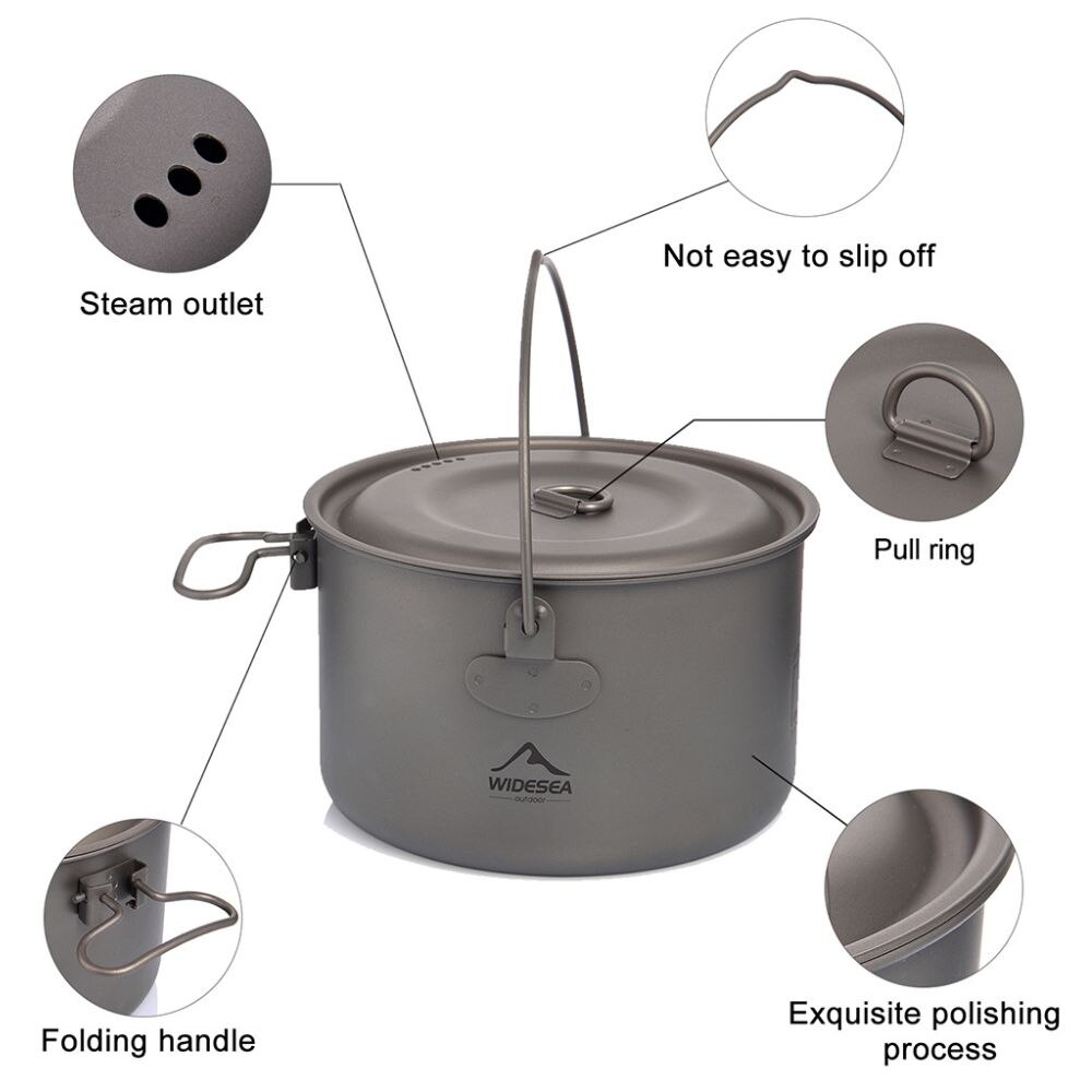 Widesea-Conjunto De Panelas De - Camping Cooking Roll avaliação e preço