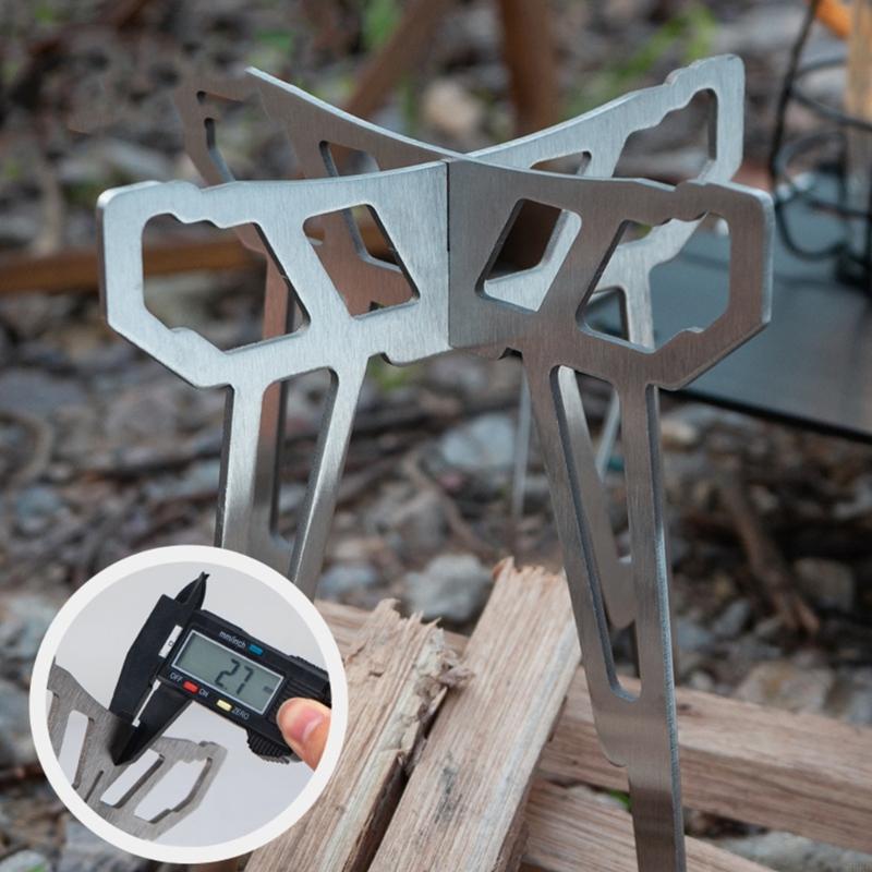 55 Base fogão dobrável para co - Camping Cooking Pot Tripod avaliação e preço