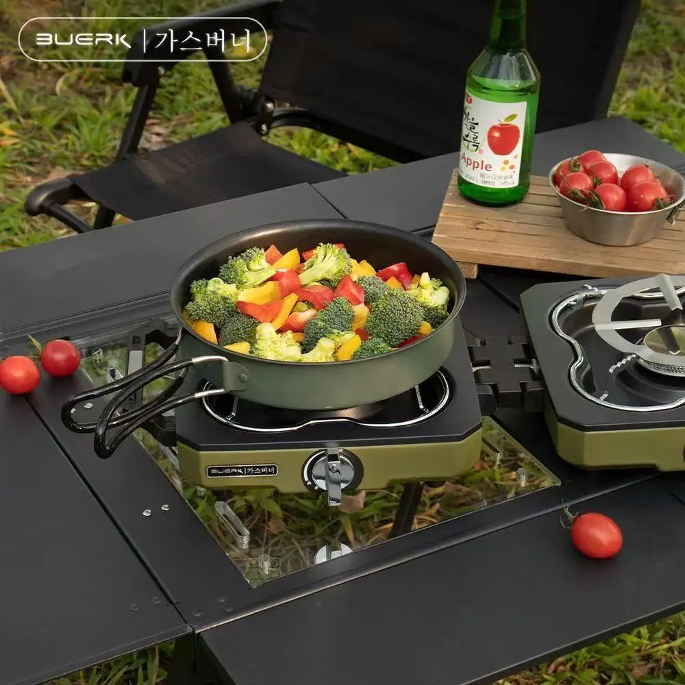 BUERK Fogão de acampamento Que - Camping Double Cooking Stove avaliação e preço