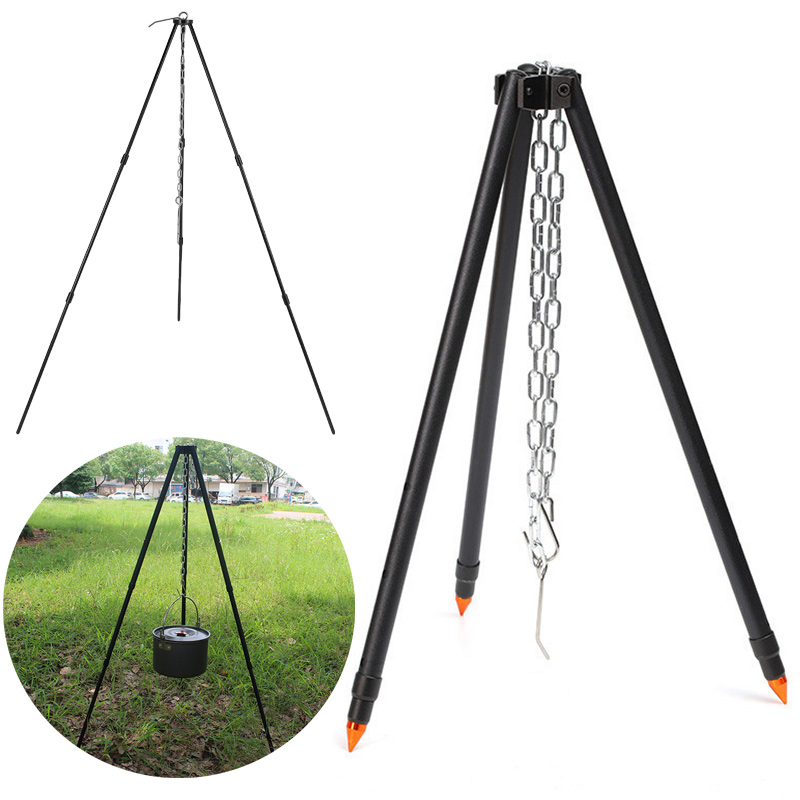Tripé para Fogueira de Camping - Camping Cooking Pot Tripod avaliação e preço