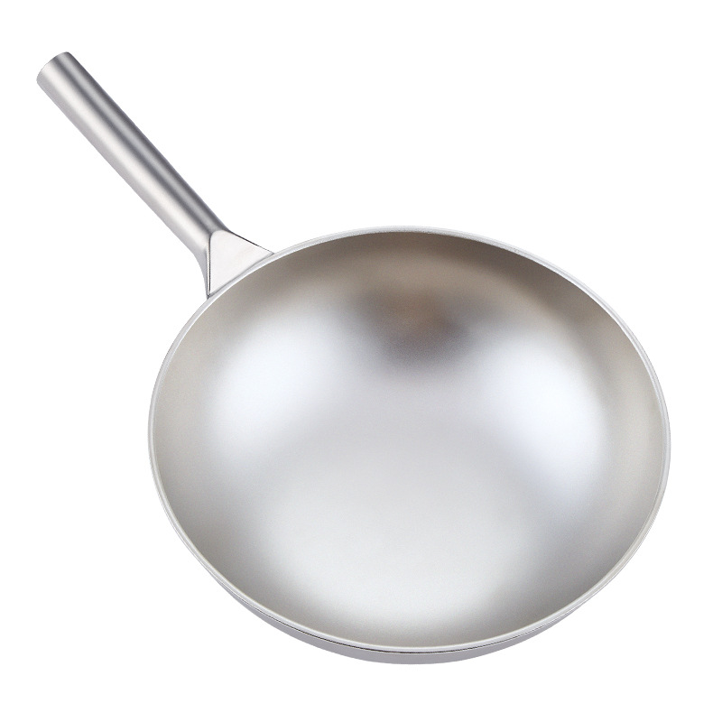 Wok de Titânio Puro com Fundo  - Camping Cooking Without Gas avaliação e preço