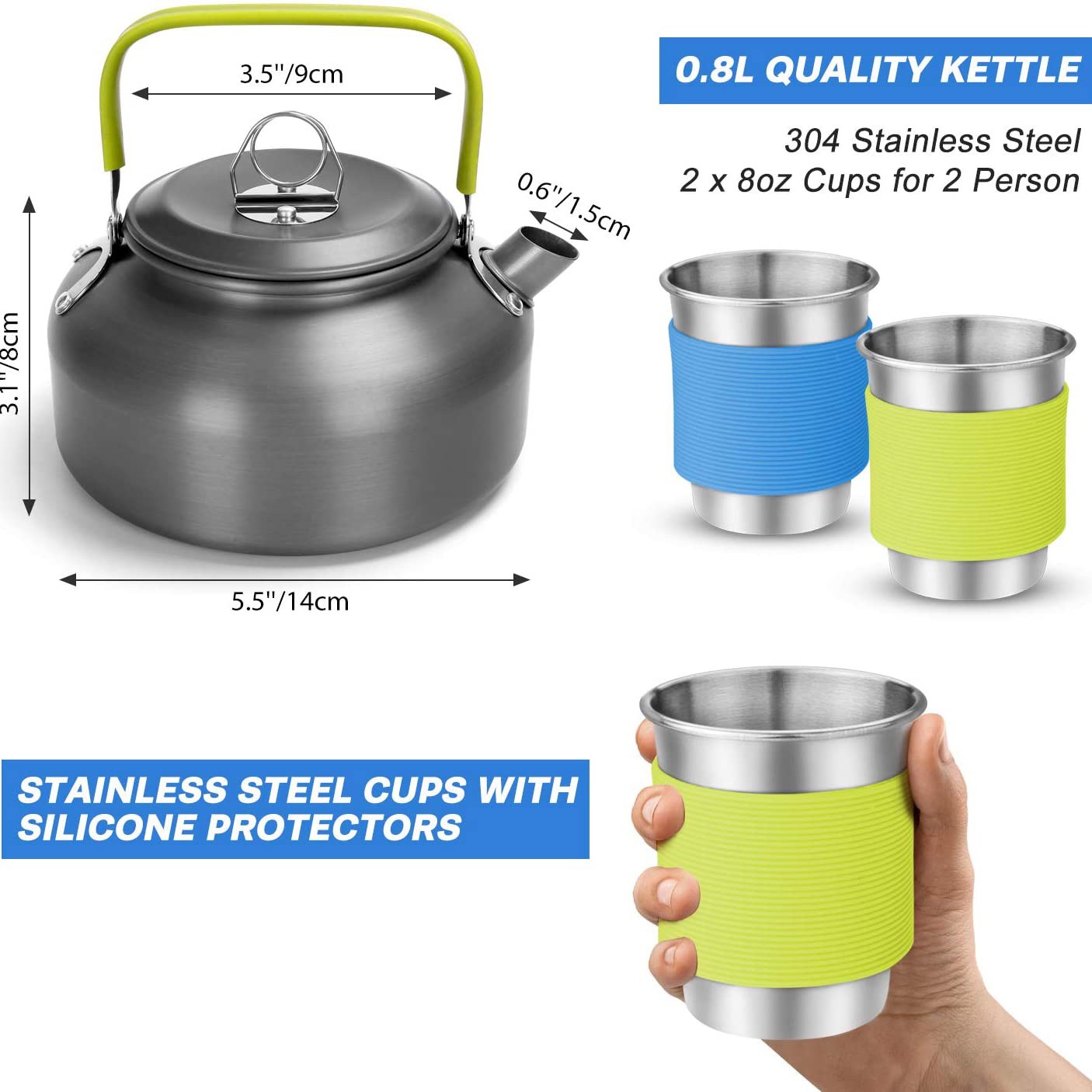 Conjunto Completo de Cozinha p - Camping Cooking Easy avaliação e preço