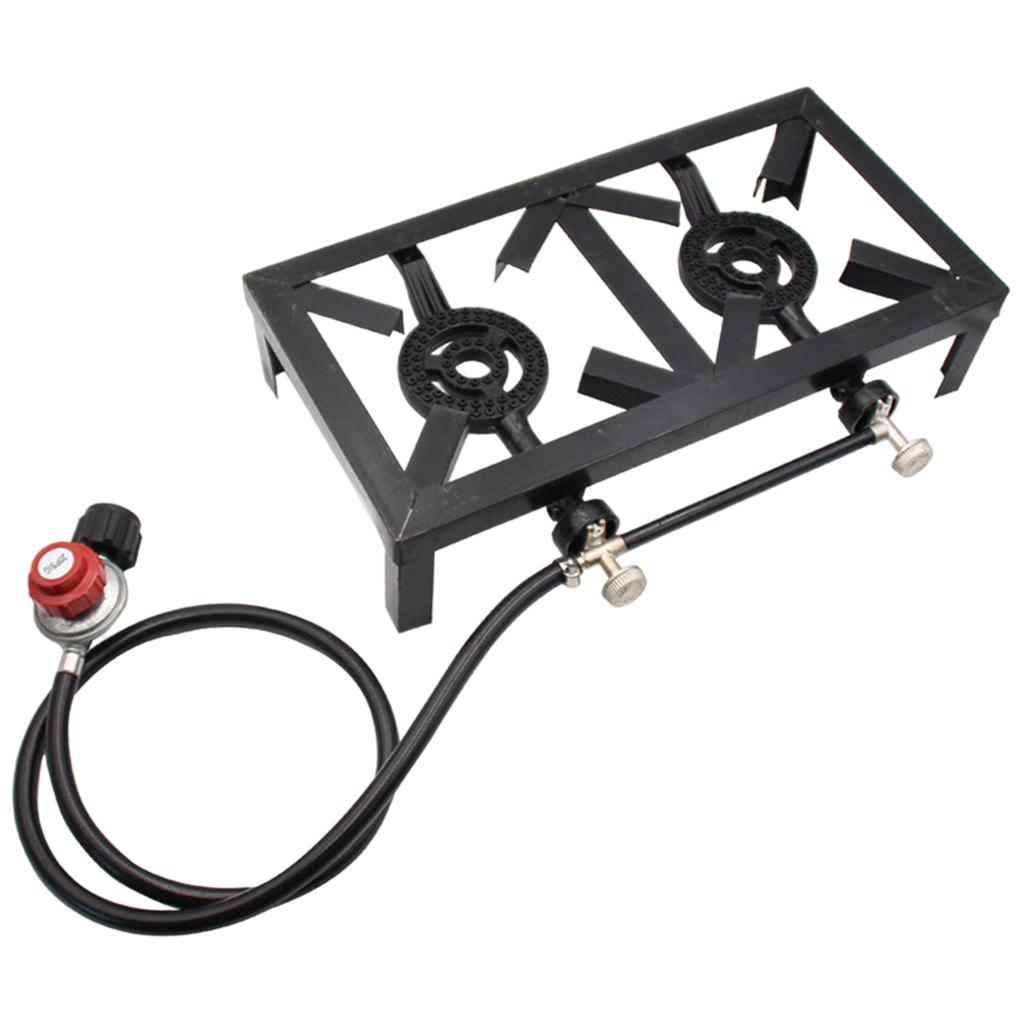Fogão a Gás com Duas Chamas e  - Camping Double Cooking Stove avaliação e preço