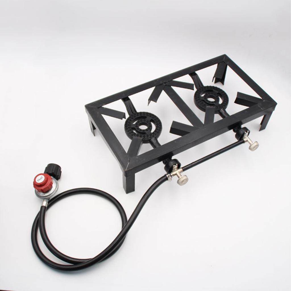 Fogão a Gás com Duas Chamas e  - Camping Double Cooking Stove avaliação e preço
