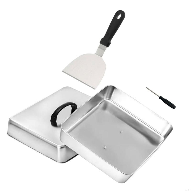 Tampa plana com formato quadra - Camping Cooking Flat Top avaliação e preço
