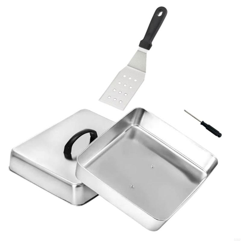 Tampa plana com formato quadra - Camping Cooking Flat Top avaliação e preço