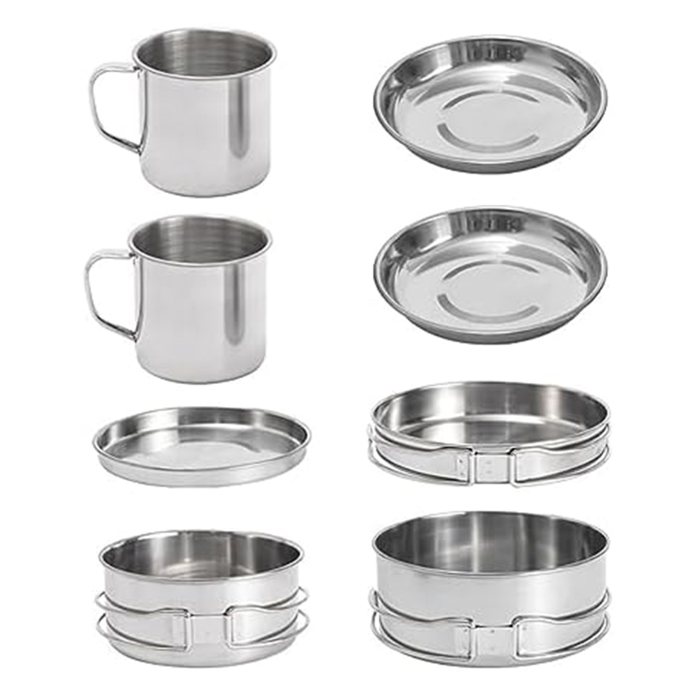 12,5 cm d, 5,7 cm h panelas de - Camping Cooking Easy avaliação e preço
