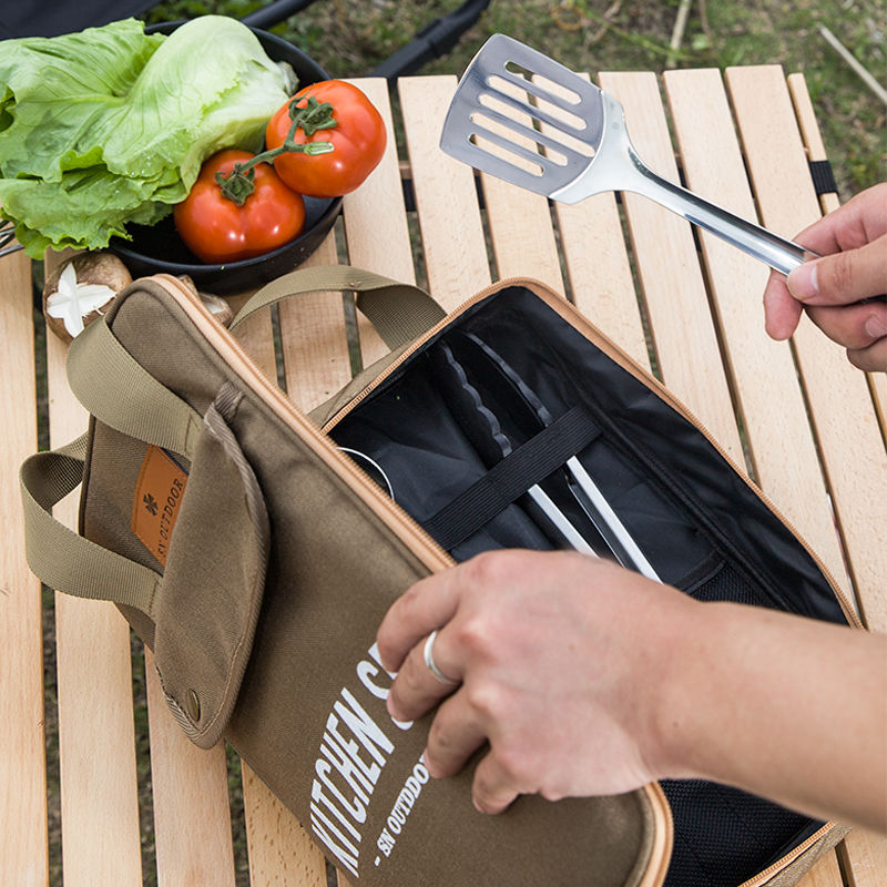 Conjunto de Utensílios de Cozi - Camping Cooking Roll avaliação e preço