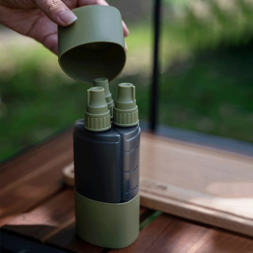 3 em 1 garrafa dispensadora de - Camping Cooking Roll avaliação e preço