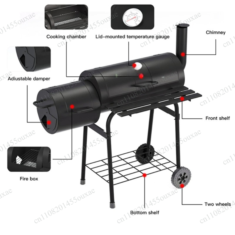 Churrasqueira a carvão dupla f - Camping Double Cooking Stove avaliação e preço