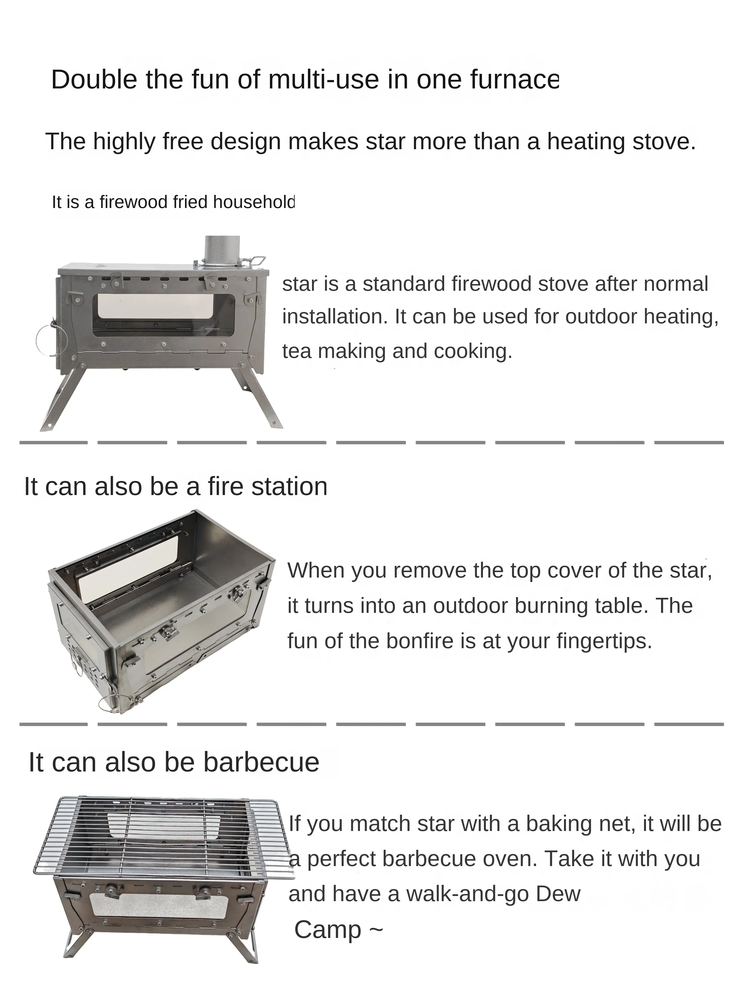WT Star Ti Liga de Titânio Dob - Camping Cooking Hob avaliação e preço