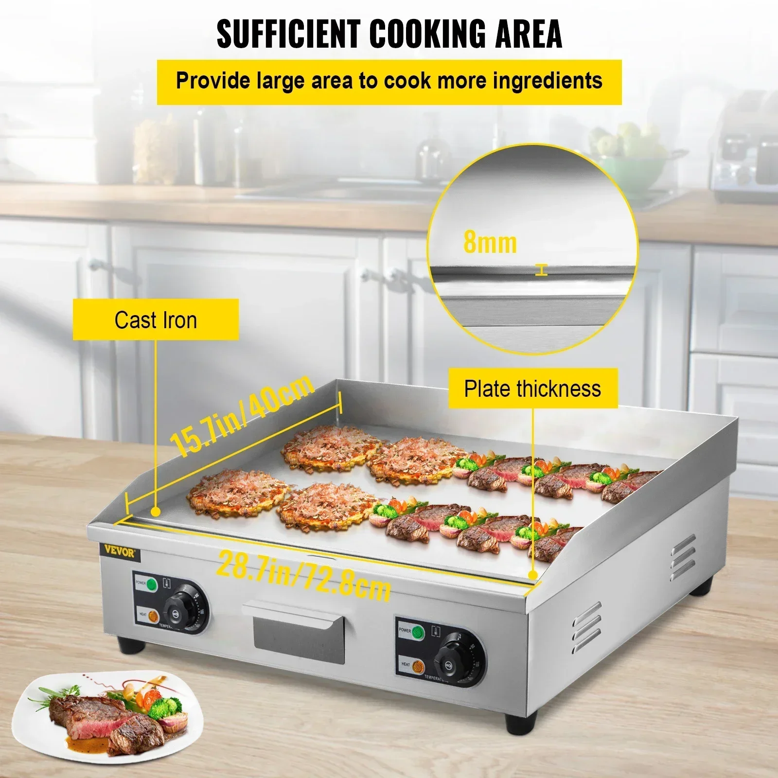 Chapa elétrica de bancada com  - Camping Cooking Flat Top avaliação e preço