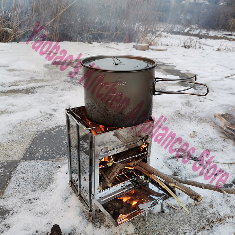 Fogão a Lenha Portátil Desmont - Camping Cooking Portable avaliação e preço
