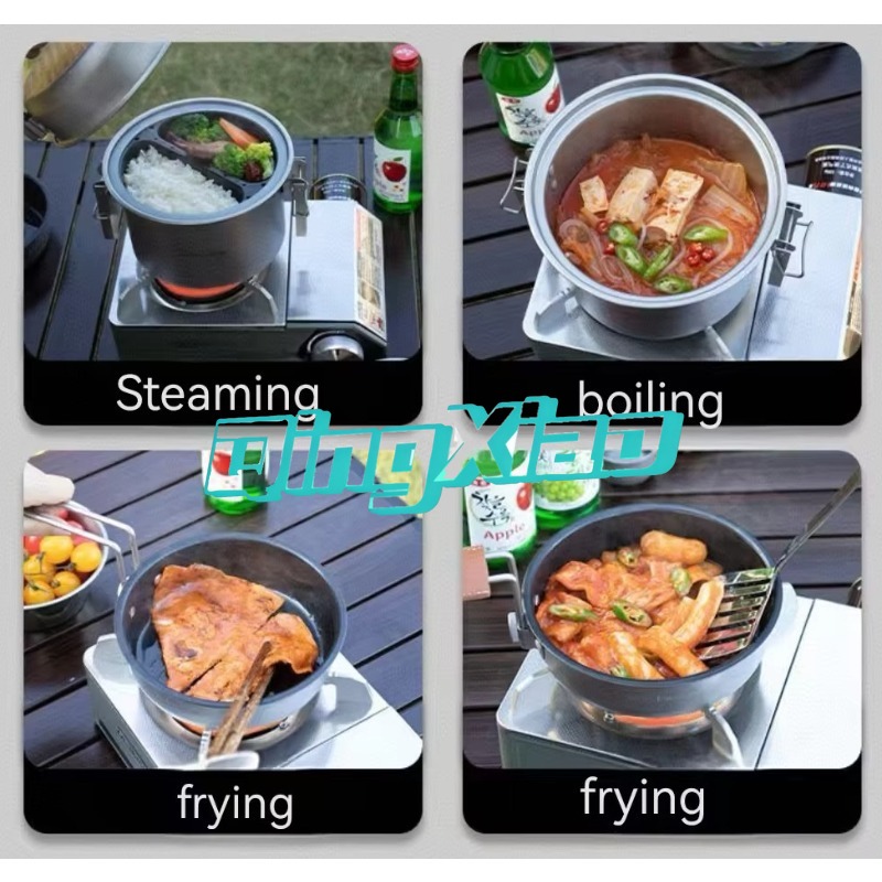 Panela Multifuncional de Aço I - Camping Cooking Portable avaliação e preço