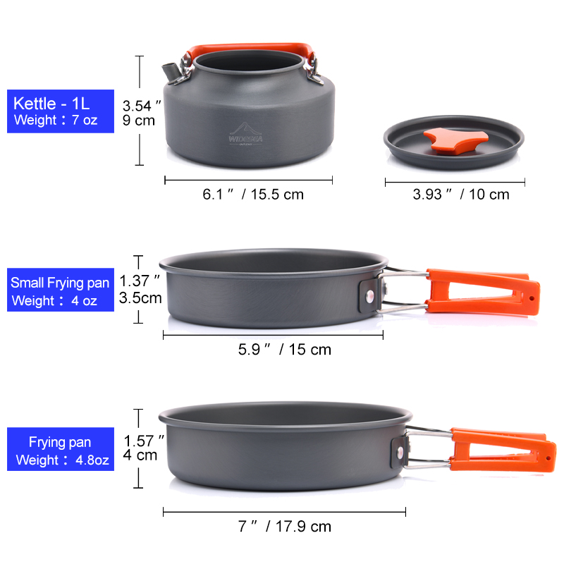 Widesea conjunto de panelas pa - Camping Cooking Roll avaliação e preço