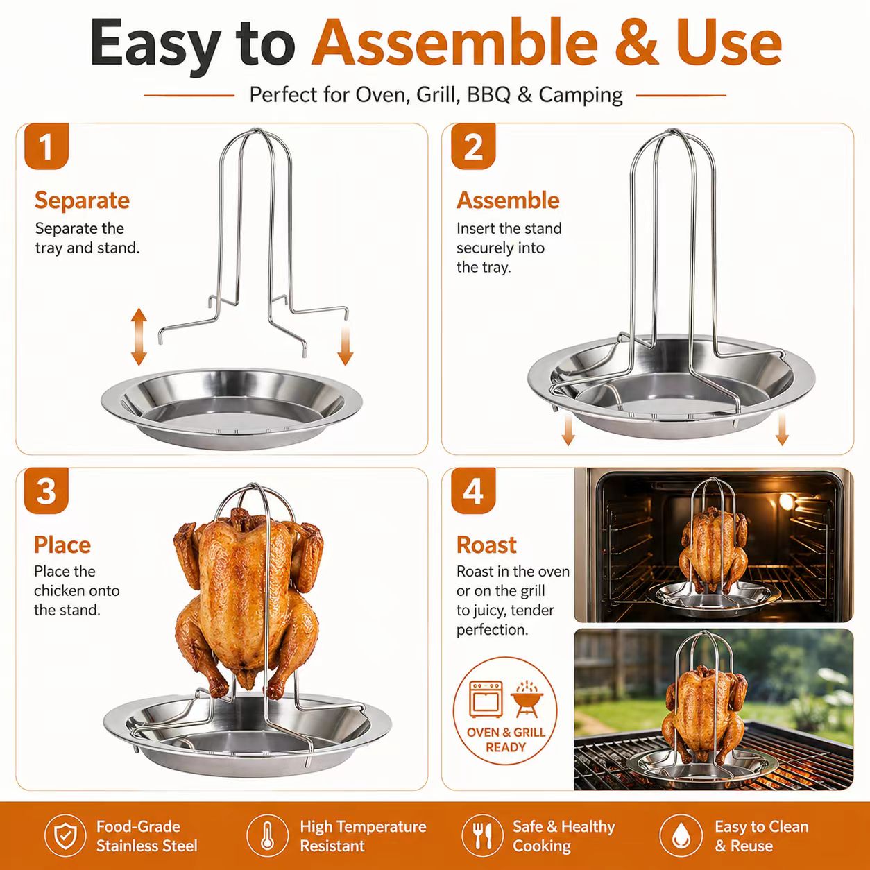 Suporte Portátil para Grelhar  - Camping Cooking Portable avaliação e preço