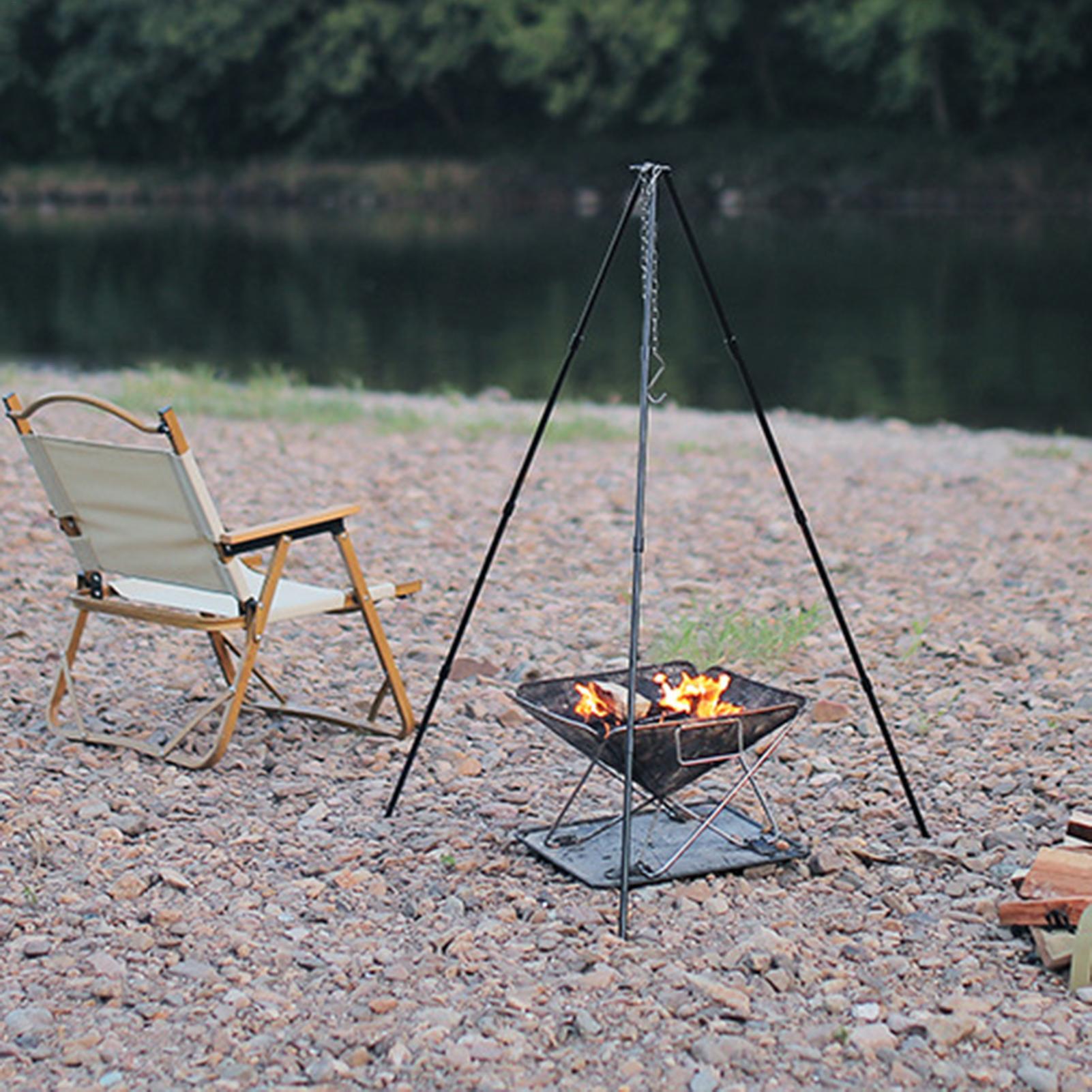 Suporte Tripé Grande para Fogu - Camping Cooking Pot Tripod avaliação e preço