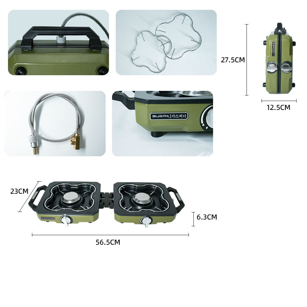 Fogão de acampamento duplo que - Camping Double Cooking Stove avaliação e preço