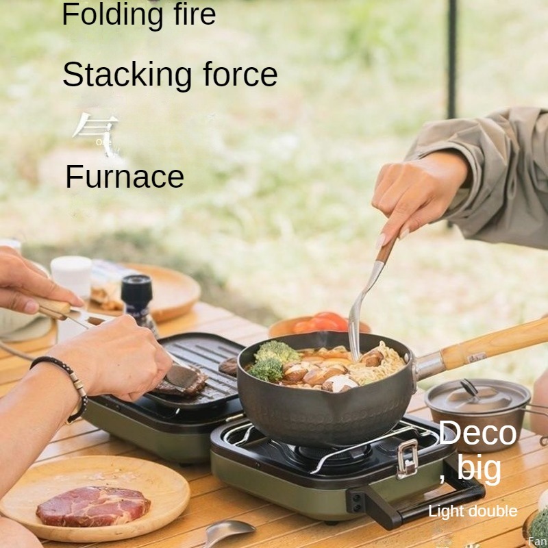 Naturehike fogão dobrável dupl - Camping Double Cooking Stove avaliação e preço