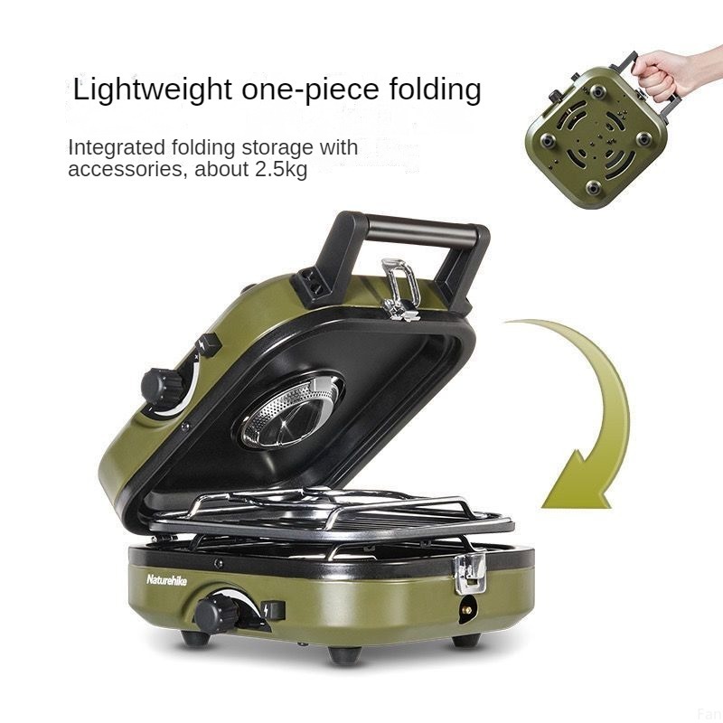 Naturehike fogão dobrável dupl - Camping Double Cooking Stove avaliação e preço