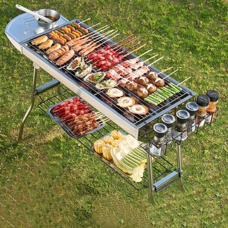 Churrasqueira Portátil de Aço  - Camping Cooking Requirements avaliação e preço